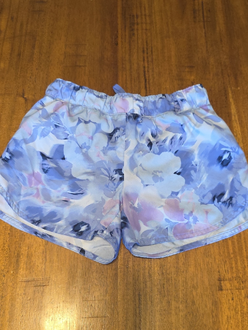 Old Navy Light Blue Floral Girls' Elastic-Waist Shorts